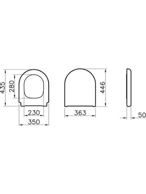 VitrA VİTRA UNİVERSAL KLOZET KAPAĞI TERMOPLAST BEYAZ