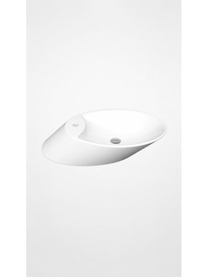 Bocchı VESSEL BATARYA BANKLI ÇANAK LAVABO 72 CM PARLAK BEYAZ (1021-001-0126)