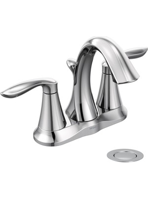 1001 Eva Krom Iki Kulplu Centerset Banyo Lavabo Bataryası Tahliye Montajlı, 6410