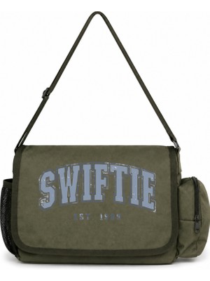 Sevbano Taylor Swift Şarkıcı Swiftie Baskılı Okul, Spor,ofis Çok Amaçlı Postacı Çantası