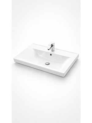 Lapino SAVA ETEJERLİ LAVABO BEYAZ  (2070)