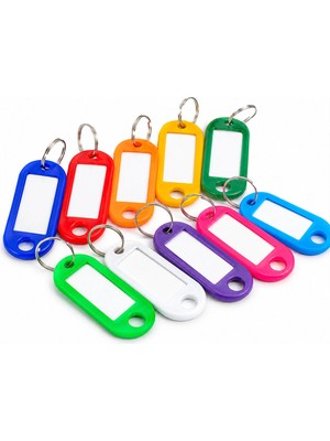 Livenda Boş Isimli Anahtarlık - Plastik - Karışık Renk - Kişiselleştirilebilir