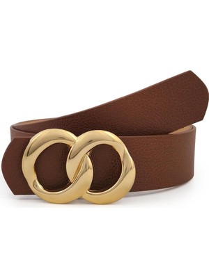 Sonsuzluk Gold Tokalı Kadın Kemer 3.5 cm