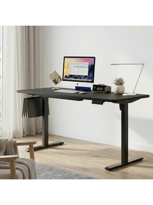 Adornist - Yüksekliği Ayarlanabilir Ergonomik Bilgisayar & Çalışma Masası - Tek Motorlu (2 Haf