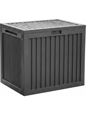 161001-012 130LT Kilitli Organizer Kapaklı Bahçe Balkon Kiler Sandığı Çok Amaçlı Depolama Sa