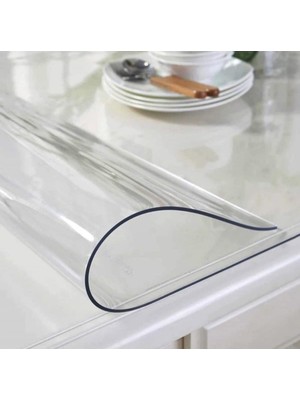 Şeffaf Masa Örtüsü 70CM x 150CM 1.8mm Pvc Masa Örtüsü Koruyucu