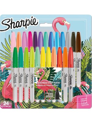 Fine Permanent Markör 24'lü Karışık Paket, Flamingo