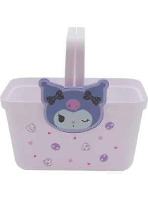 Gndz Home Mınıso Sanrio Lisanslı Saplı Mor Sepet (Kuromi)