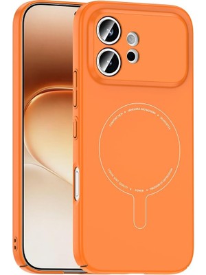 Coverzone Honor 600 5g ile Uyumlu M-Safe Şarj Özellikli Kamera Korumalı Elio Sert Pc Kapak Ultra
