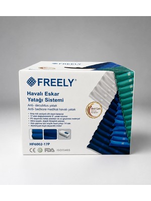 Freely HF6002-17P Havalı Hasta Yatağı Sistemi, 17 Bağımsız Hava Hücreli, Pu Malzeme, Sessiz P