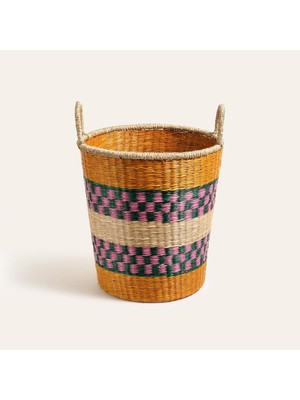 Gndz Home Tam Dao Renkli Deniz Çayırı Sepet 33 x 35 cm