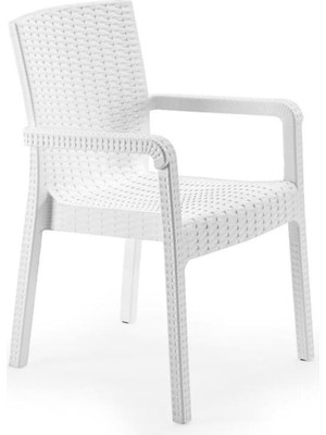 SY-2527 Royale Hasır Desenli Rattan Bahçe Koltuk Sandalye 4'lü Set