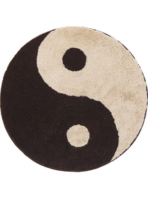 El Dokuma Yin Yang Halı 88,9 Cm, Hype Beast Anime Yuvarlak Ev Dekoratif Alan Halıları Oturma Odas