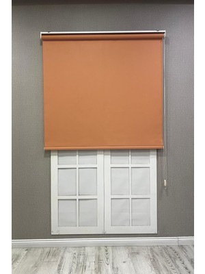 Stor Perde Ithal Mat Polyester P1470, Turuncu, 100 x 200