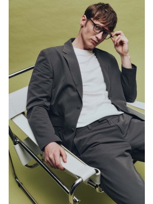 DeFacto Modern Fit Krinkıl Blazer Ceket F9819AX26SP