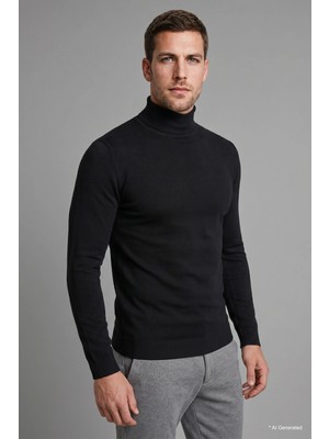DeFacto Slim Fit Yarım Balıkçı Yaka Basic Triko Kazak R1127AZ26WN