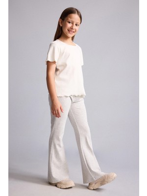 DeFacto Regular Fit Ribana 2'li Pijama Takımı Kız Çocuk H5513A826SM