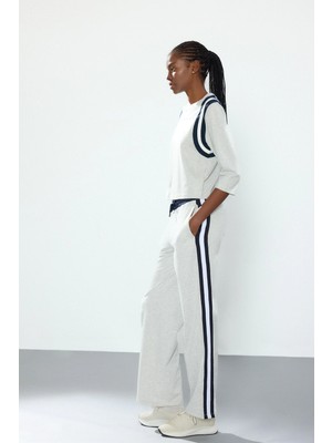 DeFacto Pamuklu Straight Fit Cepli Standart Paça Standart Boy Gri Melanj Pantolon I3167AX26AU
