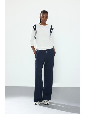 DeFacto Pamuklu Straight Fit Cepli Standart Paça Standart Boy Lacivert Pantolon I3167AX26AU