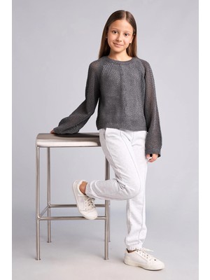 DeFacto Esnek Belli Jogger Fit Eşofman Altı Kız Çocuk X9036A626AU