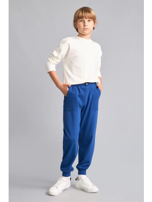 DeFacto %100 Pamuk Jogger Fit Lacivert Eşofman Altı Erkek Çocuk H9233A826AU