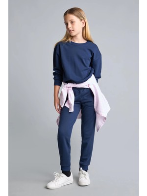 DeFacto Jogger Fit Esnek Belli Cepli Eşofman Altı Kız Çocuk Y1226A626AU