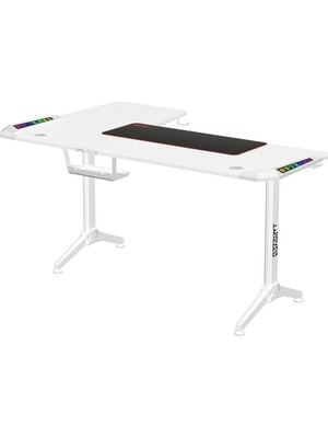 Warrıor Tm-Y-Rw-Rgb L Desıgn Beyaz Oyuncu Masası - Sağ