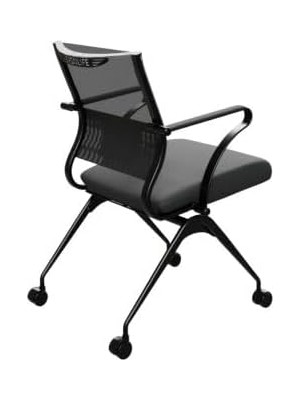 Atom Ofis Ergolife Sit Air Çalışma ve Toplantı Koltuğu, Siyah Mesh Sırtlık, Tekerlekli, Küç