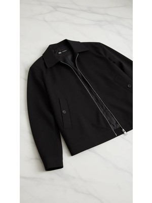 DeFacto Regular Fit Polo Yaka Astarlı Fermuarlı Mont F7755AX26SP