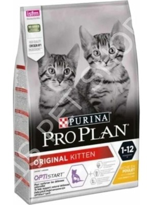 Purina Pro Plan Kitten Tavuk ve Pirinçli Yavru Kedi Maması, 10KG PP-K10Y