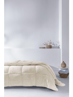 Yataş Macaron Çift Kişilik Wellsoft Yorgan - Krem, 195 x 215