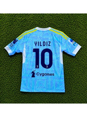 Mmt Spor Juventus 2025/26 Yeni Sezon Kenan Yıldız Deplasman Forması (Mavi) 10 Numara
