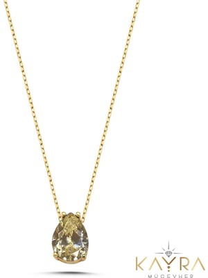 Kayra Mücevher Topaz Altın Kolye AKM179