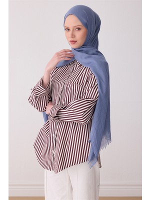 Belli Fresh Düz Desen Mavi N.touche Şal - 40