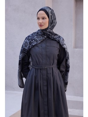 Belli Fresh Etnik Desen Siyah Lena Şal 1639 - 08