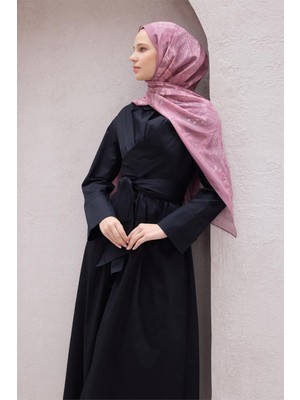 Belli Fresh Paisley Desenli Gül Kurusu Vual Şal 1468 - 58