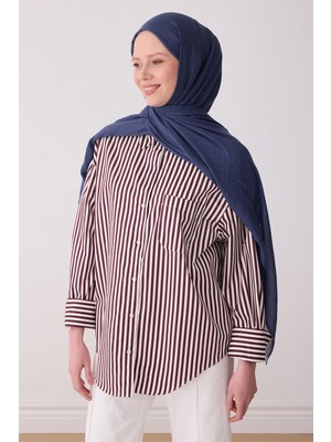 Belli Fresh Düz Desen Lacivert N.touche Şal - 06