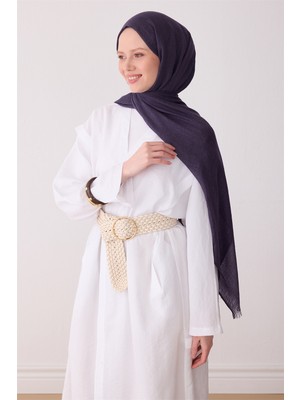 Belli Fresh Düz Desen Koyu Mor N.touche Şal - 35