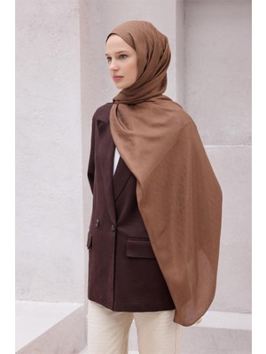 Belli Fresh Geometrik Desen Tarçın Kahve Nayora Şal 2 - 11
