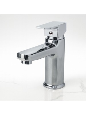 Krom Lavabo Bataryası Paslanmaz Gövde Tek Kollu Sıcak Soğuk Su Ayarlı Şık Modern Musluk