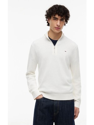 Tommy Jeans Beyaz Erkek Kazak DM0DM21654YBH Tjm Slm Ess Lıght