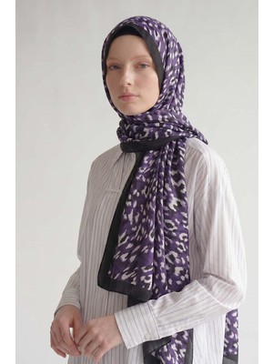 Lêvi D'or Mor Leopar Dokulu Sport Şal