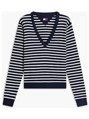 Tommy Hilfiger Tjw Kadın Essential Vneck Kazak