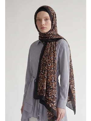 Lêvi D'or Hardal Leopar Dokulu Sport Şal