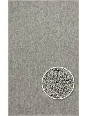 Eko Halı Ventura Vnt 2705 Grey Sisal Görünümlü Iç ve Dış Mekan Uyumlu Hav Vermeyen Modern Dokuma Halı