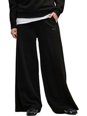 Puma  Class Wide Leg Kadın Siyah Günlük Stil Eşofman Altı 69401301