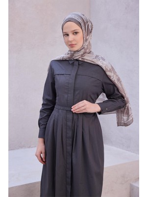 Belli Fresh Zincir Halka Desen Vizon Ekru Rozy 1866 Şal - 11
