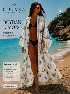 Colivra Çiçek Desenli Kimono