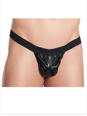 Hsc Bilişim Tegan Fantezi Siyah Lame Seksi Erkek String - Tanga TG274589