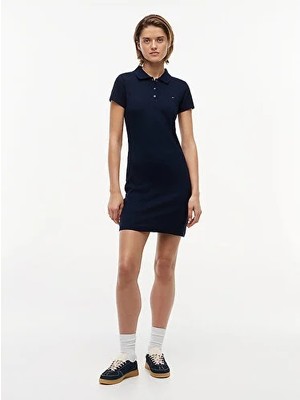 Tommy Hilfiger Tjw Kadın Bodycon Polo Elbise